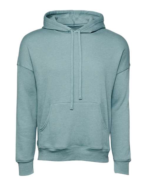 BELLA + CANVAS 3729 - Unisex Sponge Fleece Drop Shoulder Hoodie Sweatshirt - Heather Blue Lagoon