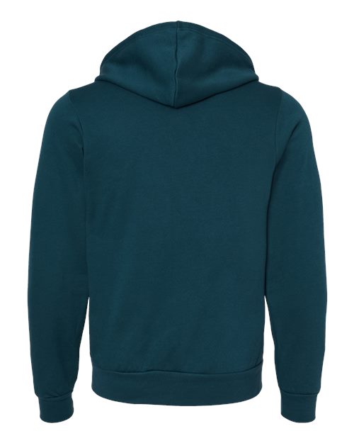 BELLA + CANVAS 3739 - Unisex Sponge Fleece Full-Zip Hoodie Sweatshirt - Atlantic