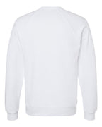 BELLA + CANVAS 3901 - Unisex Sponge Fleece Raglan Crewneck Sweatshirt - White