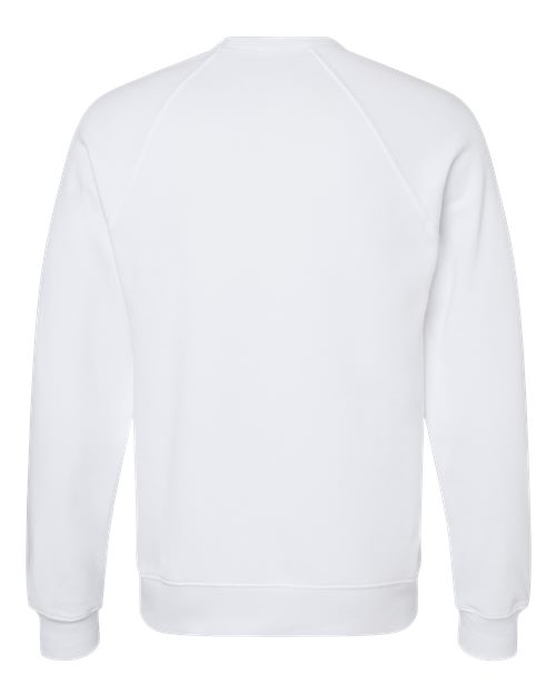 BELLA + CANVAS 3901 - Unisex Sponge Fleece Raglan Crewneck Sweatshirt - White