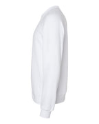 BELLA + CANVAS 3901 - Unisex Sponge Fleece Raglan Crewneck Sweatshirt - White