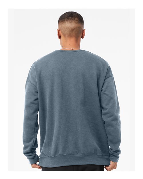 BELLA + CANVAS 3945 - Unisex Sponge Fleece Drop Shoulder Crewneck Sweatshirt - Heather Slate