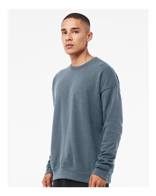 BELLA + CANVAS 3945 - Unisex Sponge Fleece Drop Shoulder Crewneck Sweatshirt - Heather Slate