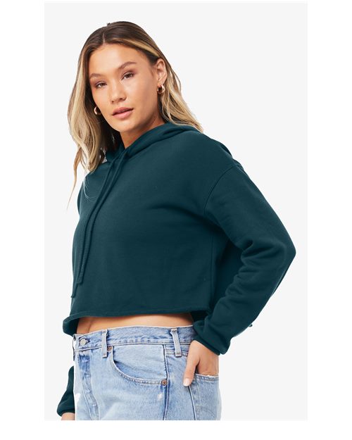 BELLA + CANVAS 7502 - Women's Crop Hoodie Sweatshirt - Atlantic