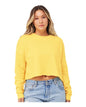 BELLA + CANVAS 7503 — Women's Crop Crewneck Sweatshirt — Yellow