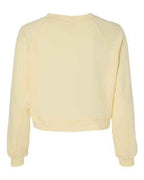 BELLA + CANVAS 7505 - Women's Crop Raglan Crewneck Sweatshirt