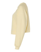 BELLA + CANVAS 7505 - Women's Crop Raglan Crewneck Sweatshirt - French Vanilla