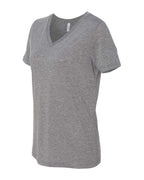 BELLA + CANVAS 6415 - Women's Relaxed Triblend V-Neck Tee - Grey Triblend