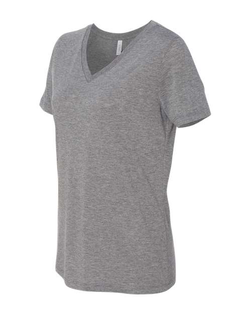 BELLA + CANVAS 6415 - Women's Relaxed Triblend V-Neck Tee - Grey Triblend