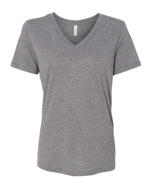 BELLA + CANVAS 6415 - Women's Relaxed Triblend V-Neck Tee - Grey Triblend