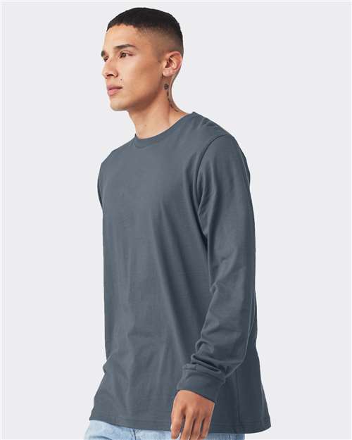 BELLA + CANVAS 3501 - Unisex Jersey Long Sleeve Tee - Vintage Navy