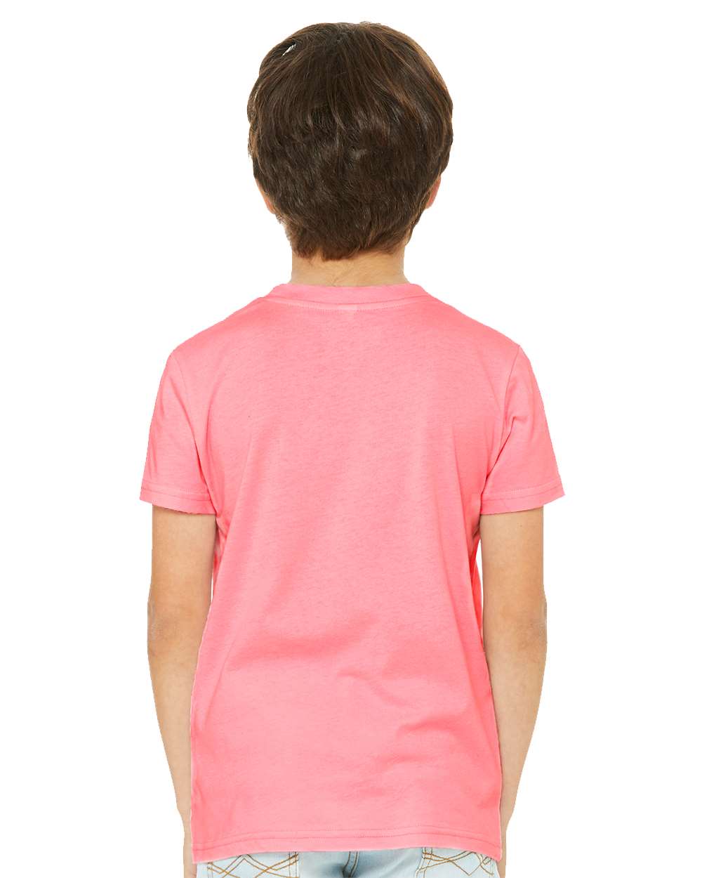 BELLA + CANVAS 3001YCVC - Youth CVC Jersey Tee - Neon Pink