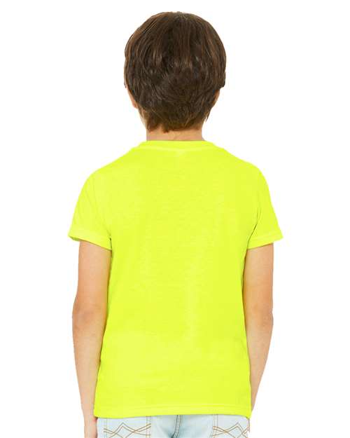 BELLA + CANVAS 3001YCVC - Youth CVC Jersey Tee - Neon Yellow