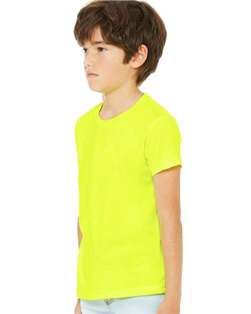 BELLA + CANVAS 3001YCVC - Youth CVC Jersey Tee - Neon Yellow