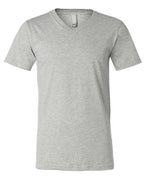 BELLA + CANVAS 3005CVC - Unisex Heather CVC V-Neck Tee - Athletic Heather