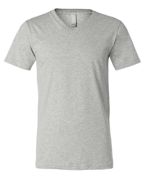 BELLA + CANVAS 3005CVC - Unisex Heather CVC V-Neck Tee - Athletic Heather