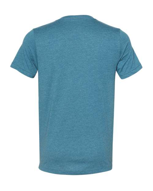 BELLA + CANVAS 3005CVC - Unisex Heather CVC V-Neck Tee - Heather Deep Teal