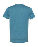 BELLA + CANVAS 3005CVC - Unisex Heather CVC V-Neck Tee - Heather Deep Teal