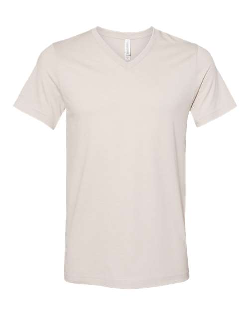 BELLA + CANVAS 3005CVC - Unisex Heather CVC V-Neck Tee - Heather Dust
