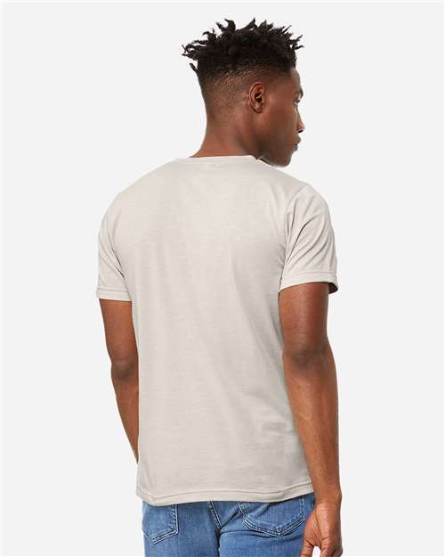 BELLA + CANVAS 3005CVC - Unisex Heather CVC V-Neck Tee - Heather Dust