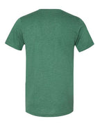 BELLA + CANVAS 3005CVC - Unisex Heather CVC V-Neck Tee - Heather Grass Green
