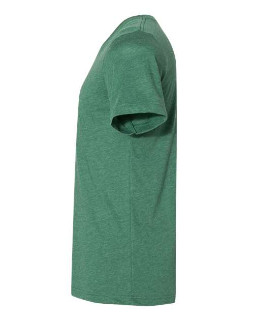 BELLA + CANVAS 3005CVC - Unisex Heather CVC V-Neck Tee - Heather Grass Green