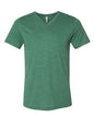 BELLA + CANVAS 3005CVC - Unisex Heather CVC V-Neck Tee - Heather Grass Green