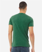 BELLA + CANVAS 3005CVC - Unisex Heather CVC V-Neck Tee - Heather Grass Green