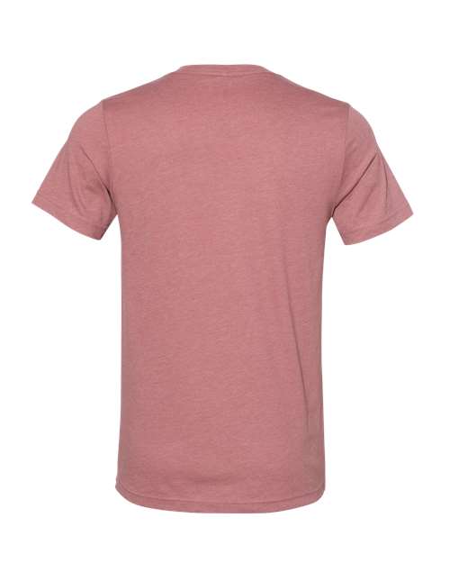 BELLA + CANVAS 3005CVC - Unisex Heather CVC V-Neck Tee - Heather Mauve