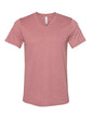 BELLA + CANVAS 3005CVC - Unisex Heather CVC V-Neck Tee - Heather Mauve