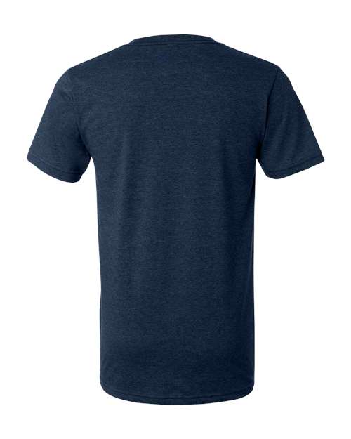 BELLA + CANVAS 3005CVC - Unisex Heather CVC V-Neck Tee - Heather Navy