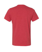 BELLA + CANVAS 3005CVC - Unisex Heather CVC V-Neck Tee - Heather Red