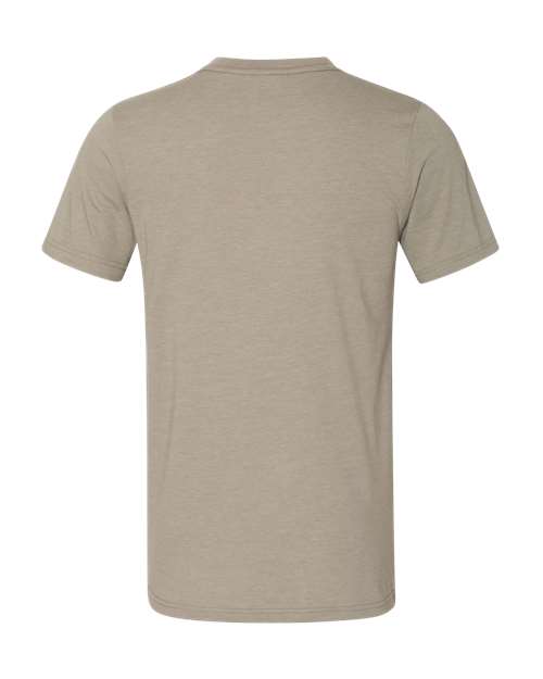 BELLA + CANVAS 3005CVC - Unisex Heather CVC V-Neck Tee - Heather Stone