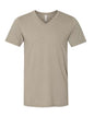 BELLA + CANVAS 3005CVC - Unisex Heather CVC V-Neck Tee - Heather Stone