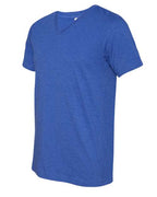 BELLA + CANVAS 3005CVC - Unisex Heather CVC V-Neck Tee - Heather True Royal