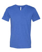 BELLA + CANVAS 3005CVC - Unisex Heather CVC V-Neck Tee - Heather True Royal