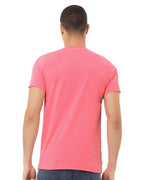 BELLA + CANVAS 3005CVC - Unisex Heather CVC V-Neck Tee - Neon Pink