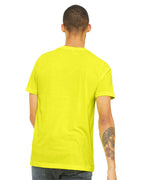 BELLA + CANVAS 3005CVC - Unisex Heather CVC V-Neck Tee - Neon Yellow