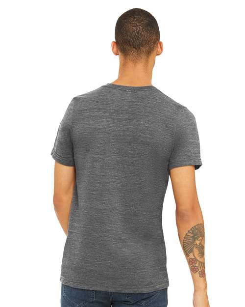 BELLA + CANVAS 3655 - Unisex Textured Jersey V-Neck Tee - Asphalt Slub