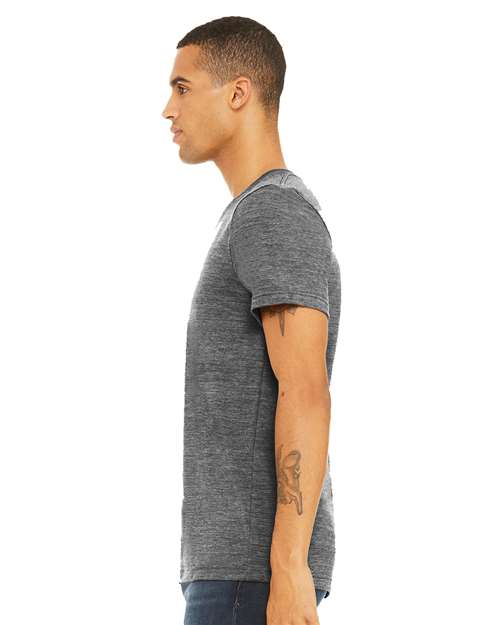 BELLA + CANVAS 3655 - Unisex Textured Jersey V-Neck Tee - Asphalt Slub