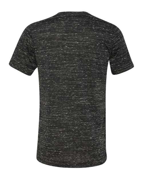 BELLA + CANVAS 3655 - Unisex Textured Jersey V-Neck Tee - Black Marble