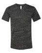 BELLA + CANVAS 3655 - Unisex Textured Jersey V-Neck Tee - Black Marble