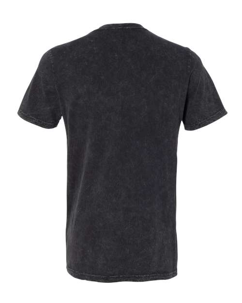 BELLA + CANVAS 3655 - Unisex Textured Jersey V-Neck Tee - Black Mineral Wash