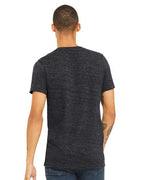 BELLA + CANVAS 3655 - Unisex Textured Jersey V-Neck Tee - Charcoal Black Slub