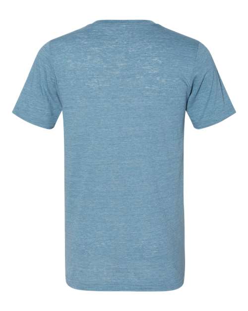 BELLA + CANVAS 3655 - Unisex Textured Jersey V-Neck Tee - Denim Slub