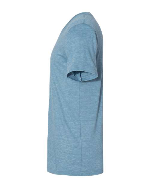 BELLA + CANVAS 3655 - Unisex Textured Jersey V-Neck Tee - Denim Slub