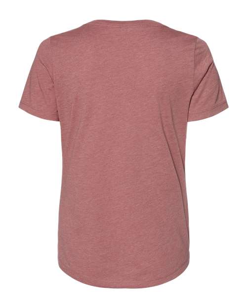 BELLA + CANVAS 6405CVC - Women's Relaxed Heather CVC V-Neck Tee - Heather Mauve