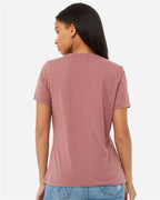 BELLA + CANVAS 6405CVC - Women's Relaxed Heather CVC V-Neck Tee - Heather Mauve