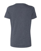 BELLA + CANVAS 6405CVC - Women's Relaxed Heather CVC V-Neck Tee - Heather Navy