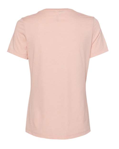 BELLA + CANVAS 6405CVC - Women's Relaxed Heather CVC V-Neck Tee - Heather Peach